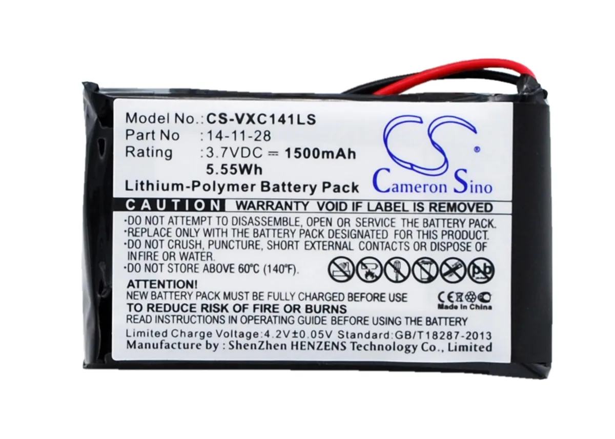 Cameron &amp; Co Cameron &amp; Co DS-CS-VXC141LS standard battery 3.7V 1500mAh 5.55Wh Li-Polymer 1.5Ah black — product photo