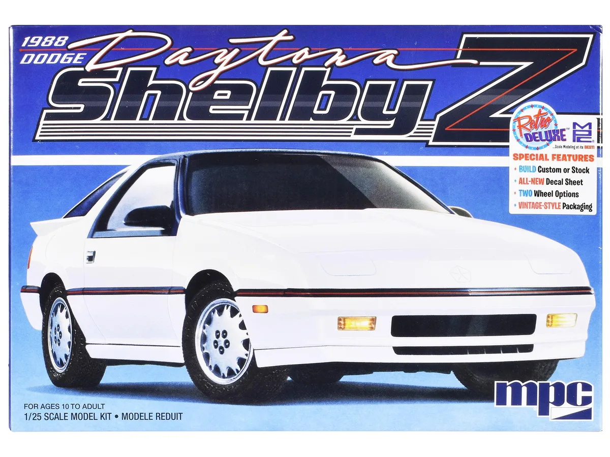 Mpc Mpc 1988 Dodge Shelby Daytona Z 1/25 Kit 154 Parts — product photo