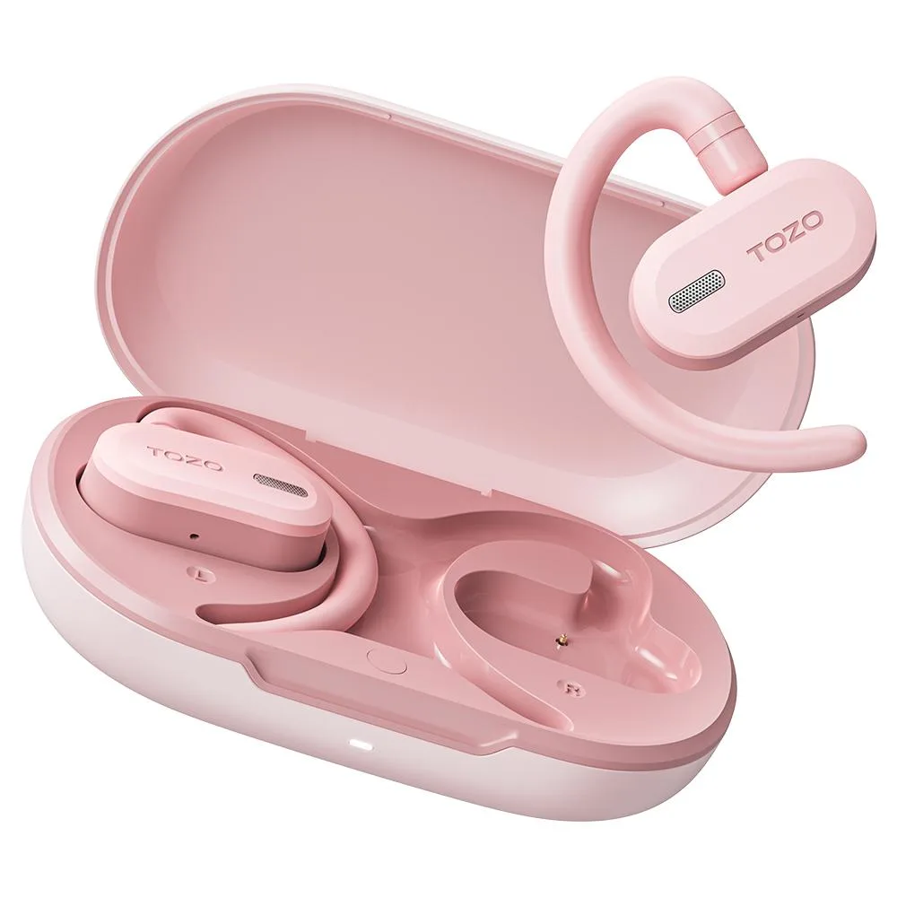 TOZO Store TOZO Store OpenBuds Open Ear Earbuds Bluetooth 5.3 Pink 42h 14.2mm — product photo