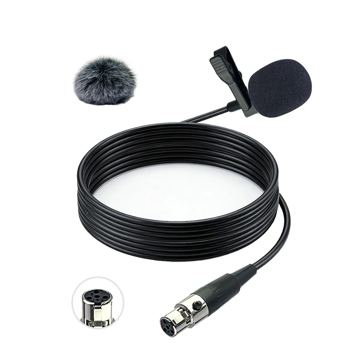  SEYUGOPTI MKF5BTMG Lavalier Microphone Ta4f 1.5m Shure Compatible — product photo
