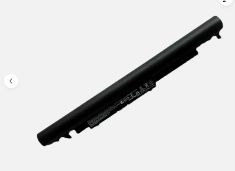 Black rectangular lithium-ion laptop battery with label showing 41Wh 14.8V