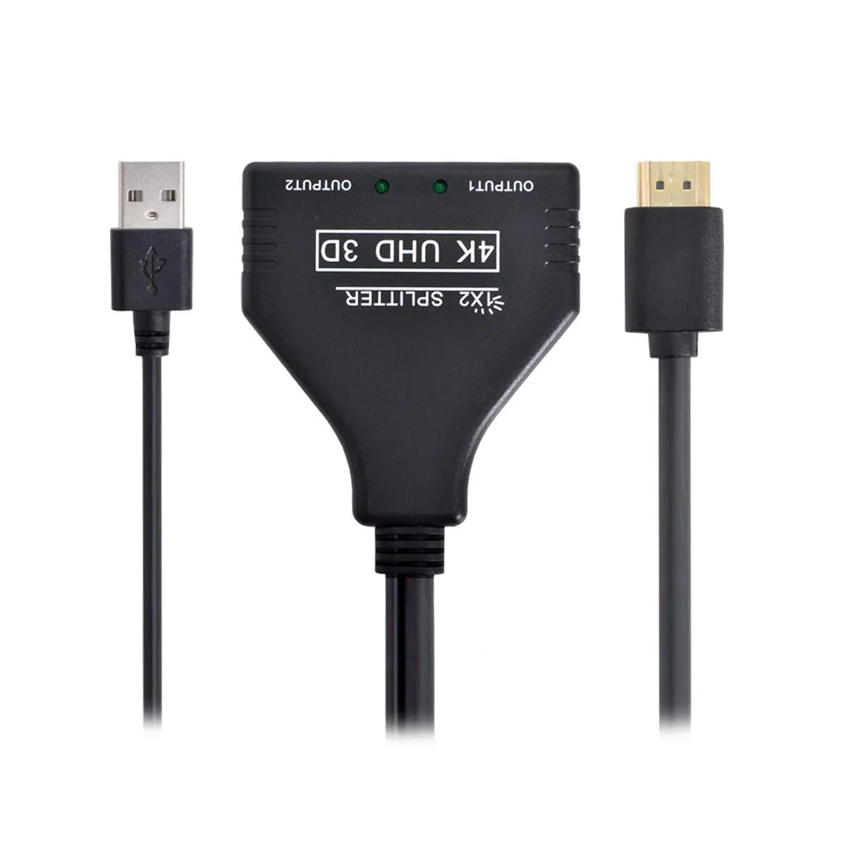 LORDWORLD LORDWORLD HDMI 1.3 Male to Dual Female Splitter Cable with USB Power 1080P — product photo