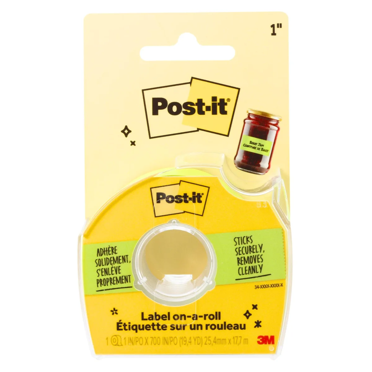 Post-it Post-it Labeling and Cover-up Tape 1 in x 700 in Neon Green 658 — product photo