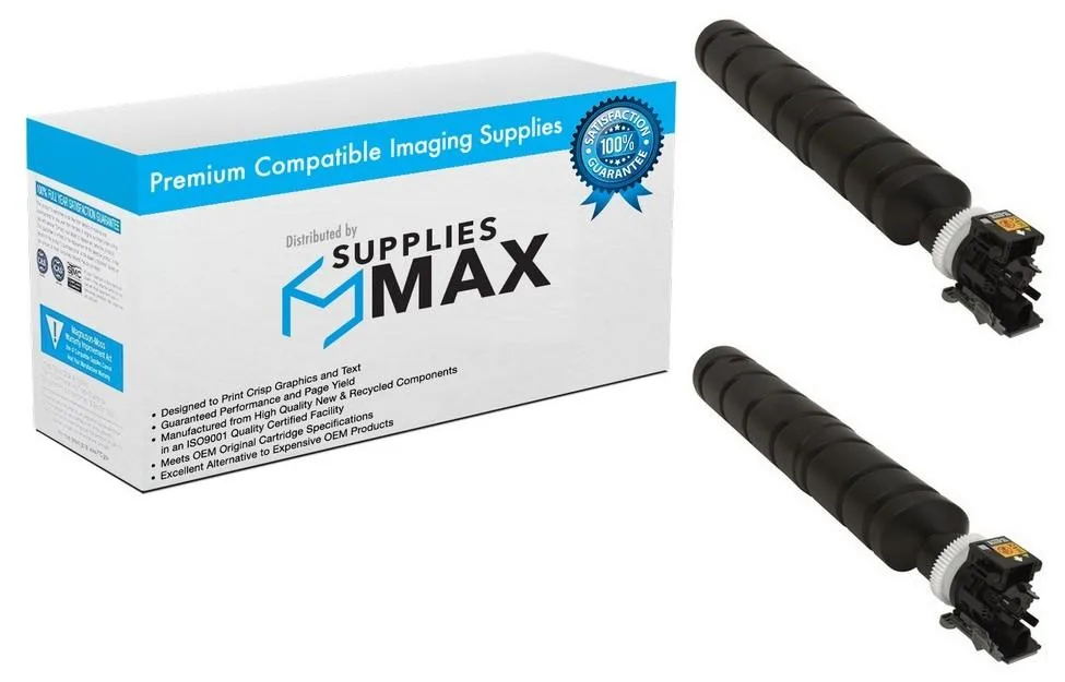 SuppliesMax SuppliesMax COY1T02RL0CS0_2PK Black Toner Cartridge 2-Pack 25000 Pages — product photo