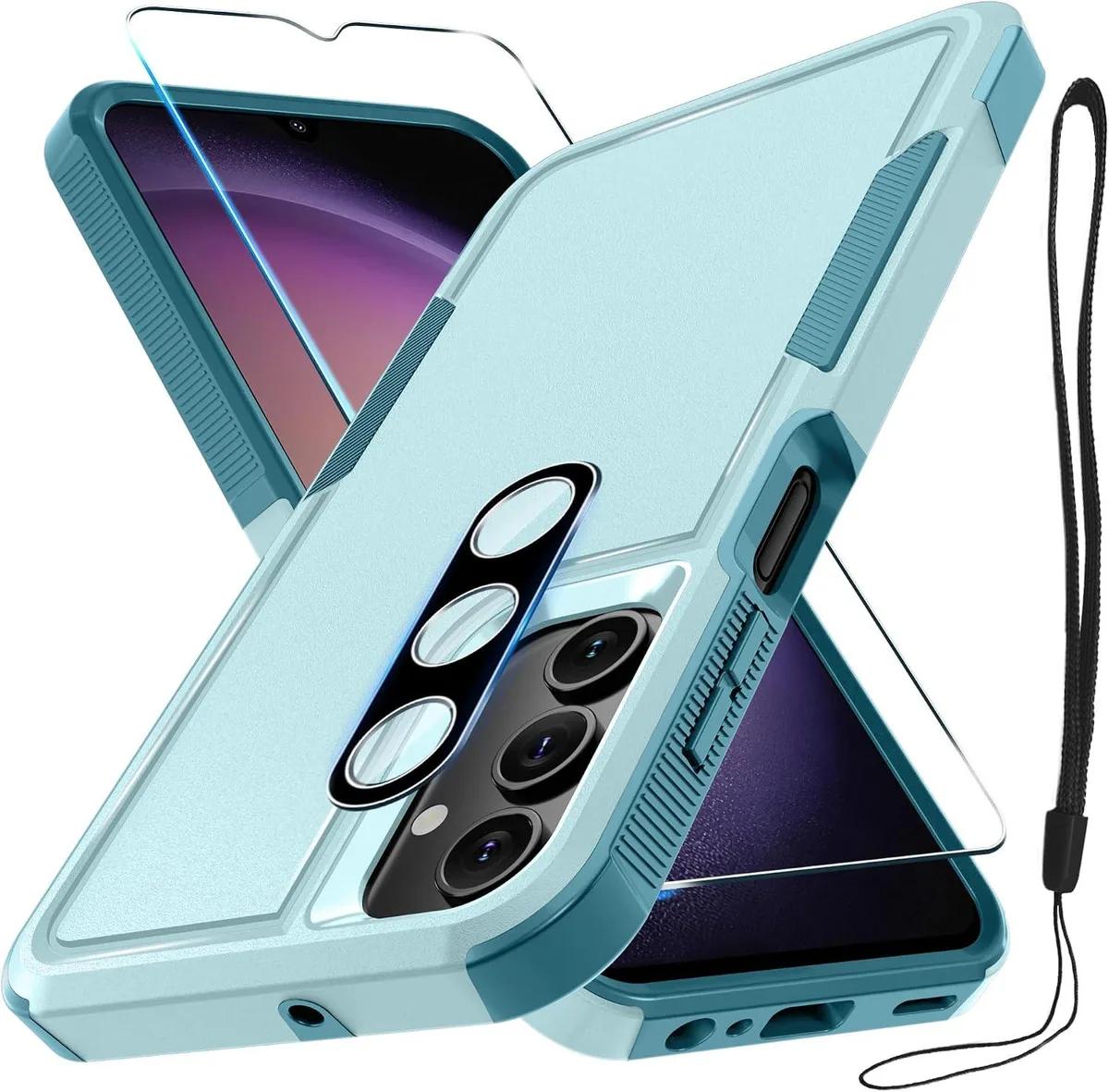 Transcend Transcend Galaxy A16 5G Rugged Case with Lanyard and Glass Mint Green — product photo
