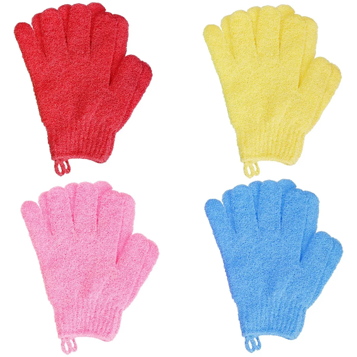  Ishua HLKJ-EHBN-SHLR Exfoliating Gloves 4 Pairs Multi-Colour — product photo
