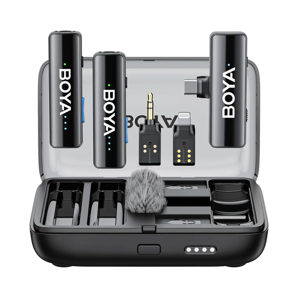  BOYA BOYALINK 2 (2TX 3-in-1 RX Charging Case) Microphone — product photo