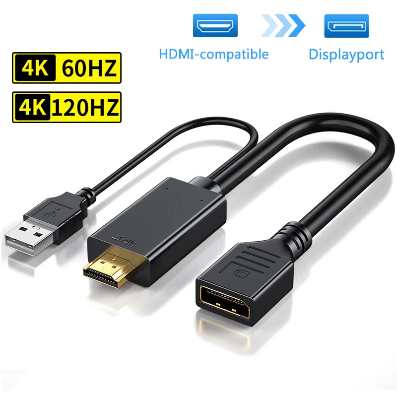 weastlinks weastlinks HDMI to DisplayPort Converter 4K 60Hz 19pin audio video converter — product photo