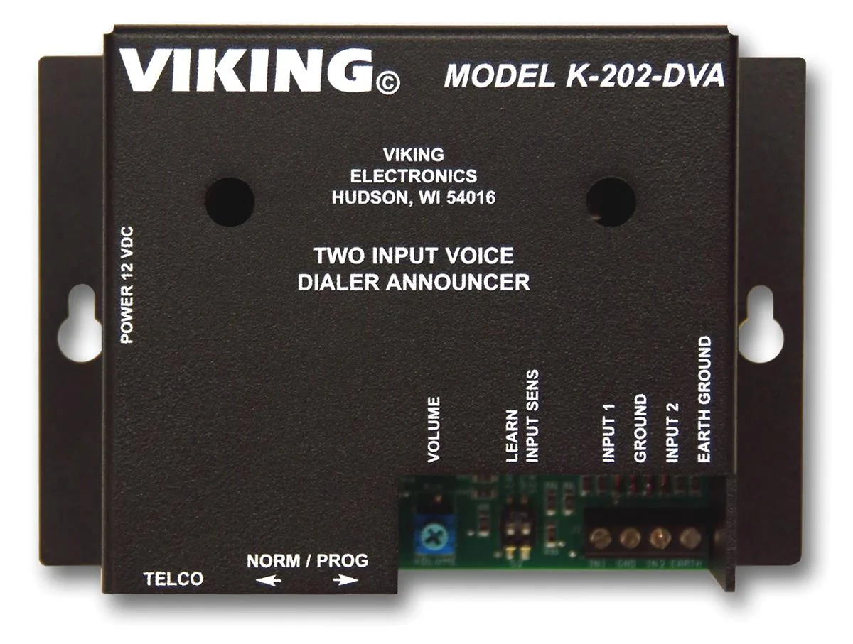 Viking Electronics Viking Electronics K-202-DVA Two-Input Voice Alarm Dialer — product photo