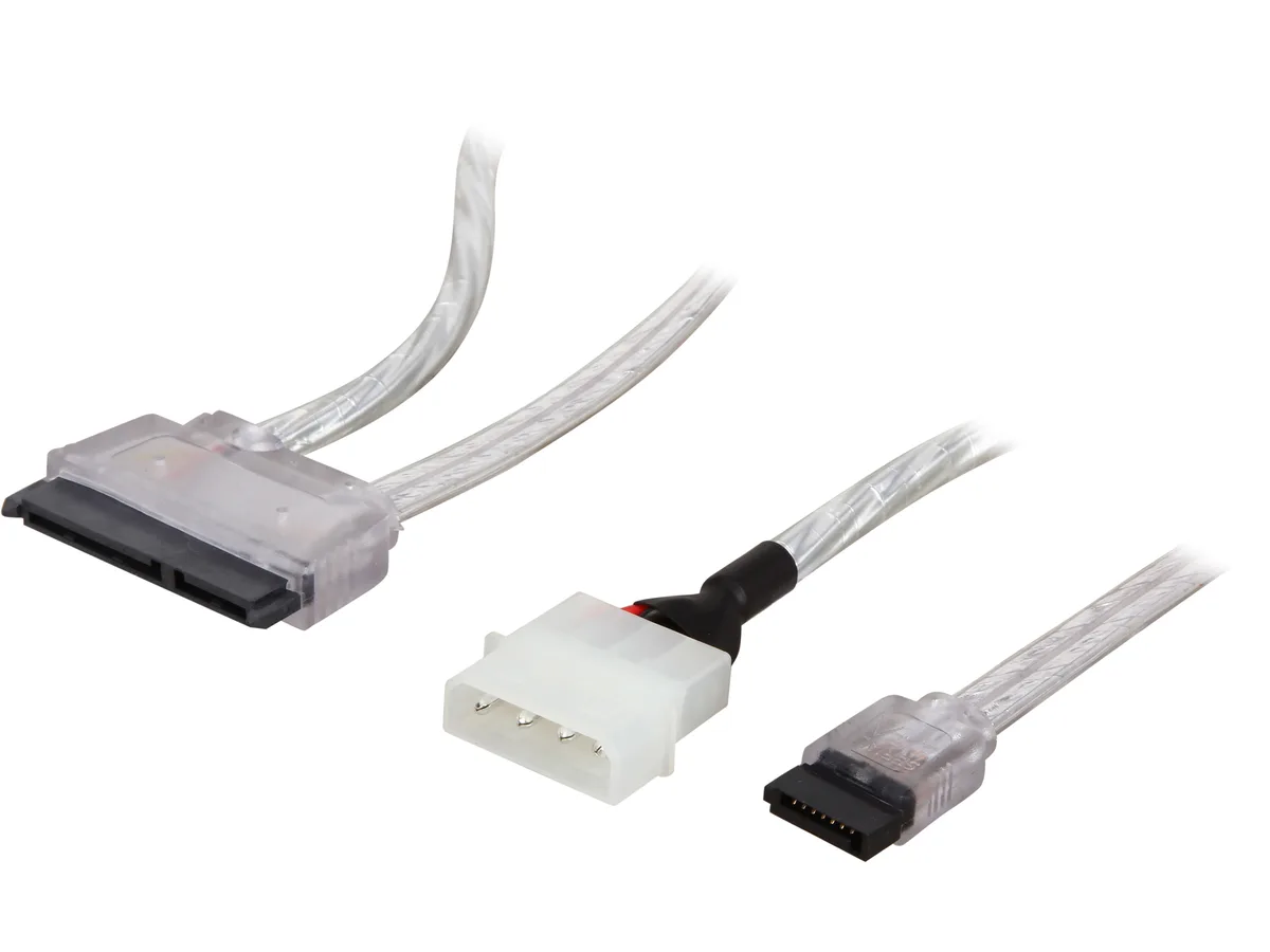 Nippon Labs Nippon Labs SATA-COMBO-1.5SL 1.5 ft SATA combo cable Silver — product photo
