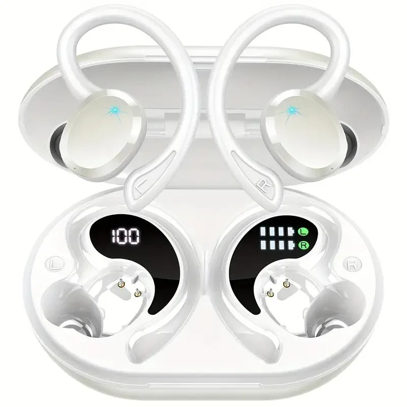 NO. NO. Wireless 5.3 Earbuds 14.2mm 48h White — product photo