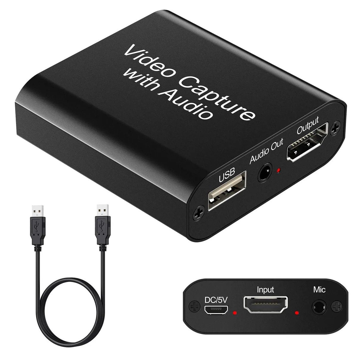 WRIARICH WRIARICH V304 1080p 60FPS Capture Card with Mic 4K Loop-Out — product photo