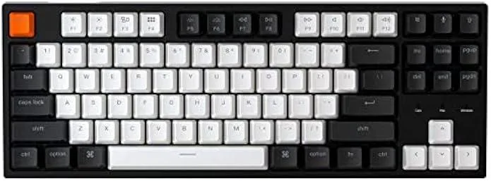 TAURKENAM TAURKENAM C1 Mac Layout 87 Key Wired Mechanical Keyboard Gateron Red Switch White Backlight USB-C — product photo