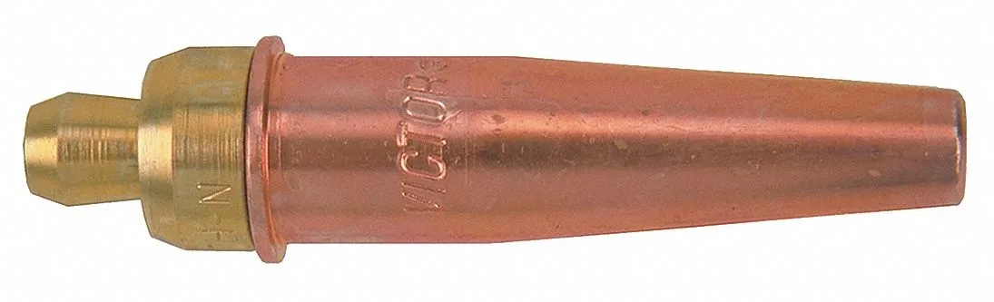 Two-piece brass cutting tip size three for propane and natural gas