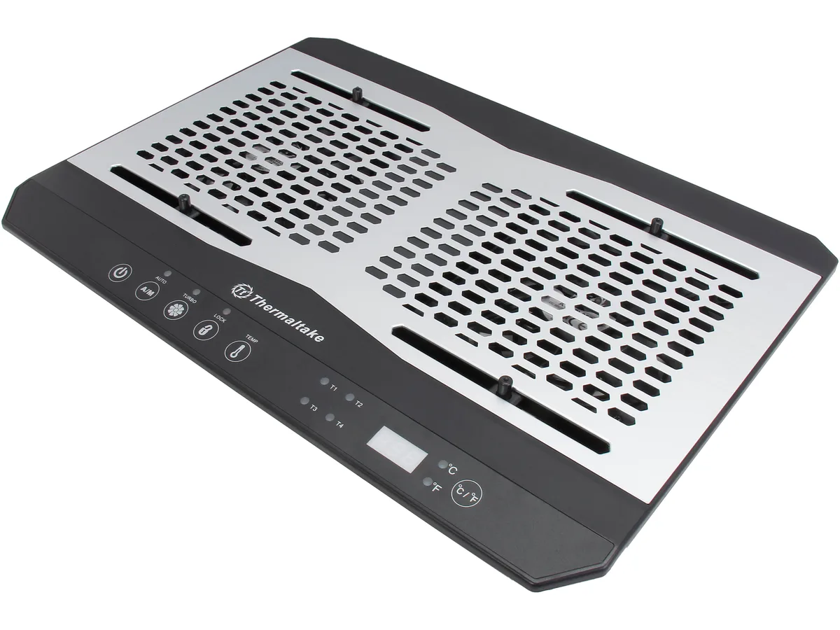 Thermaltake Thermaltake CL-N002-PL12BL-A 17" laptop cooling pad, dual 120mm fans — product photo