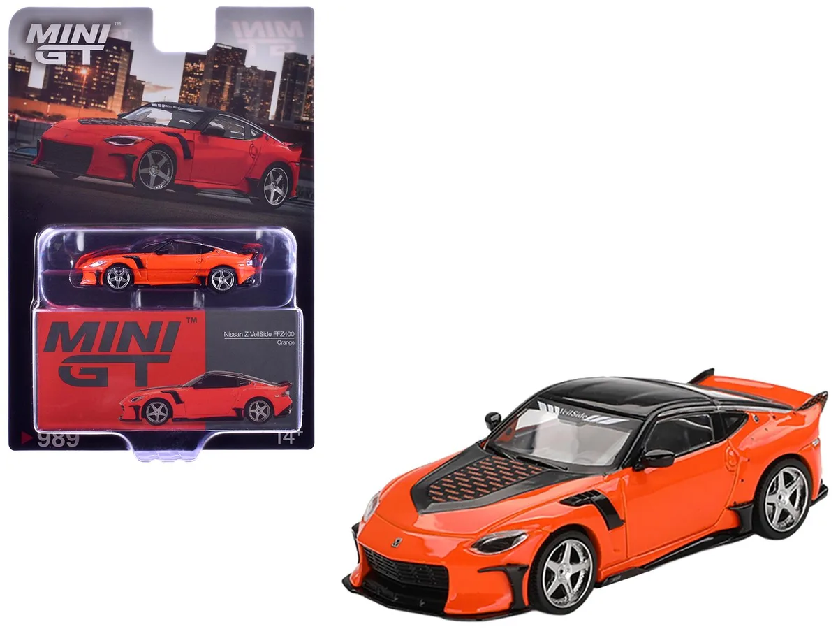 Mini GT Mini GT Nissan Z VeilSide FFZ400 Orange Black Top Limited Edition 1/64 Diecast Hobby Collectible — product photo