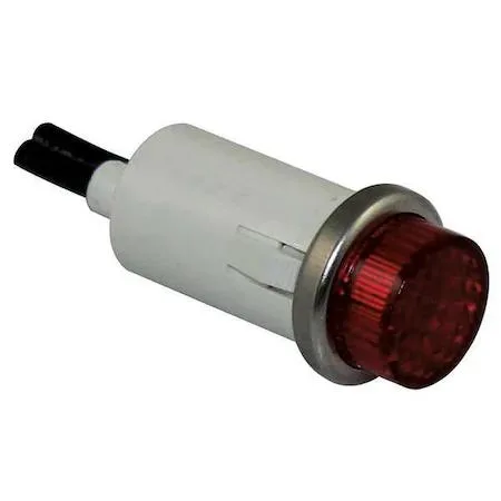 Dayton Dayton 22NY42 Raised Panel Indicator Light Red 24V 1/2 in Mounting — product photo