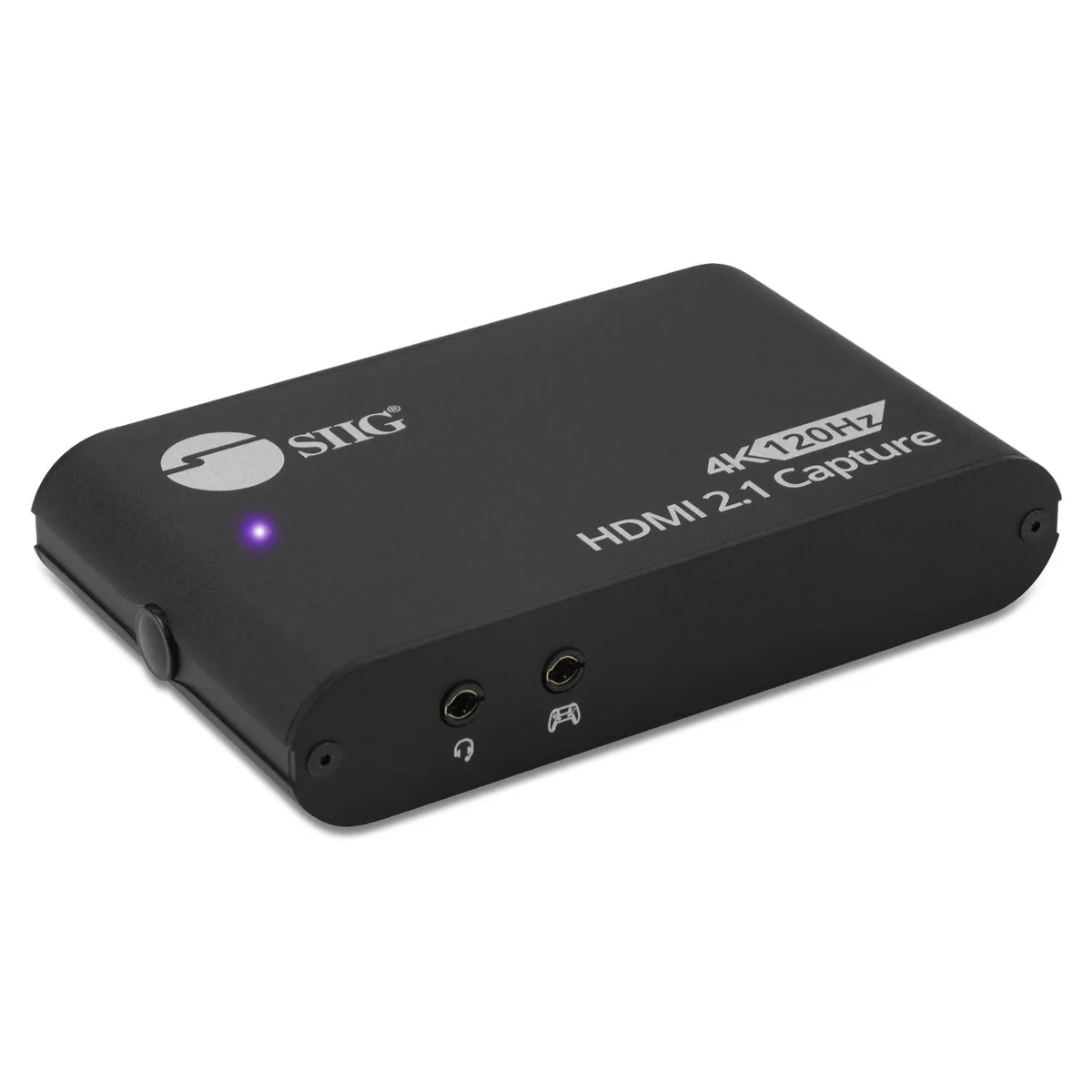 SIIG, Inc SIIG, Inc 4K120Hz HDMI 2.1 Capture Device 4K144 2K144 1080p240 USB-C 10Gbps 2 in 1 Accessory — product photo