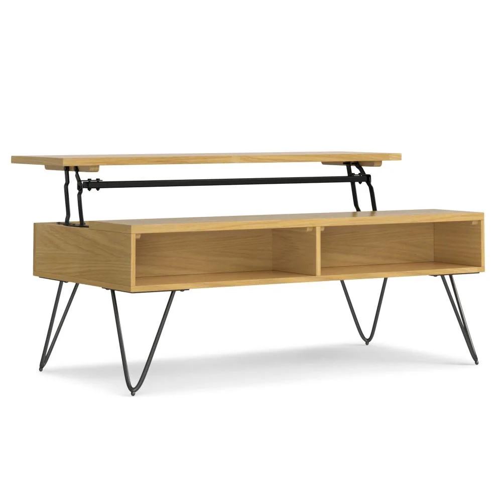 tuphen tuphen Hunter Lift Top Coffee Table Oak 48" W 24" D 18/25" H — product photo