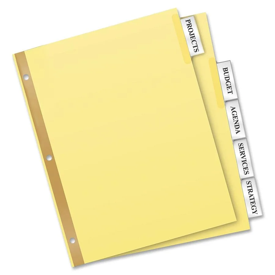 Avery Avery 11113 Worksaver Insertable Dividers 5 Tab 24 Sets 120 Total accessory — product photo