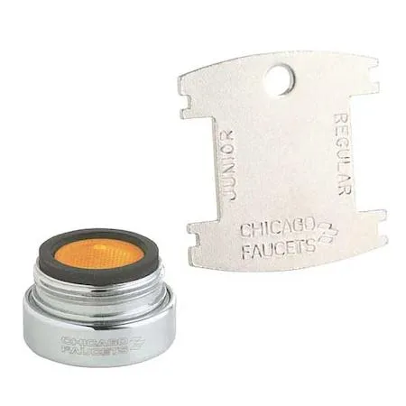 CHICAGO FAUCET COMPANY CHICAGO FAUCET COMPANY E34VPJKABCP 13/16-27M Pressure Compensating Aerator Outlet — product photo