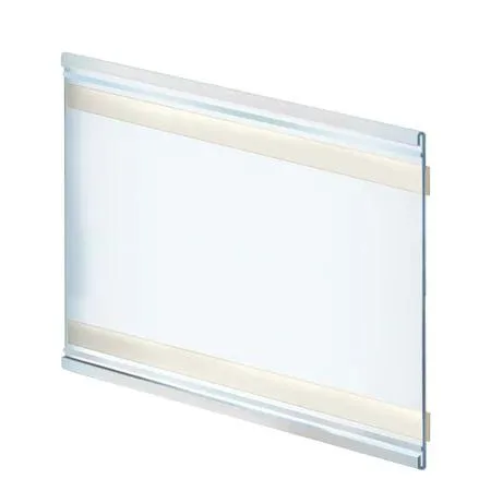 Azar Displays Azar Displays 199626 11"W x 7"H Adhesive-Back Nameplate Clear PK10 — product photo