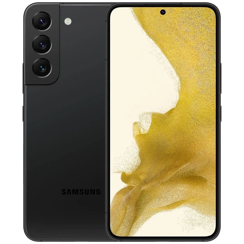 SAMSUNG SAMSUNG Galaxy S22 5G SM-S901U 128GB Phantom Black cell phones - unlocked — product photo