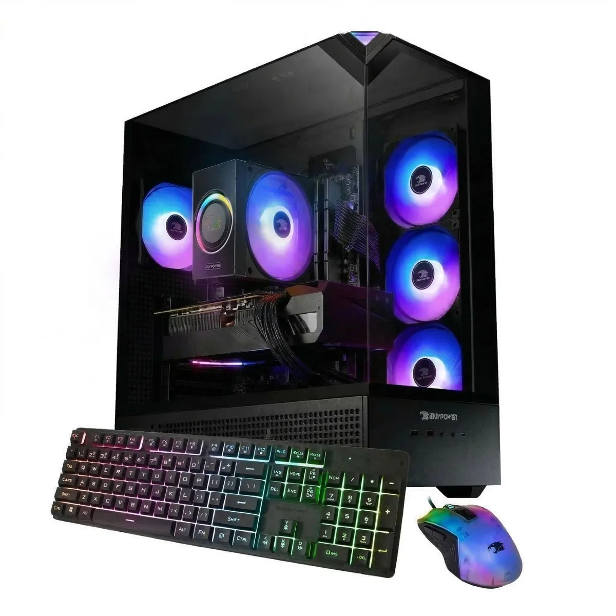 iBUYPOWER iBUYPOWER EBA7N56T03 Gaming PC Ryzen 7 9700F RTX 5060Ti 16GB 32GB DDR5 1TB NVMe — product photo