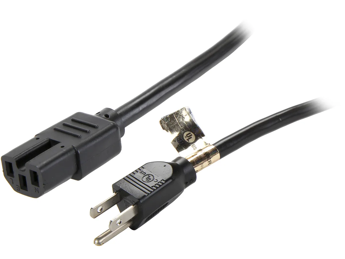Tripp Lite Tripp Lite P019-004 computer power cord 4 ft 14AWG 15A C15 to 5-15P — product photo