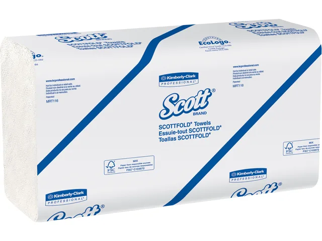 Scott Scott 1980 Multifold Paper Towels White 25 Packs 175 Towels 4375 Total — product photo
