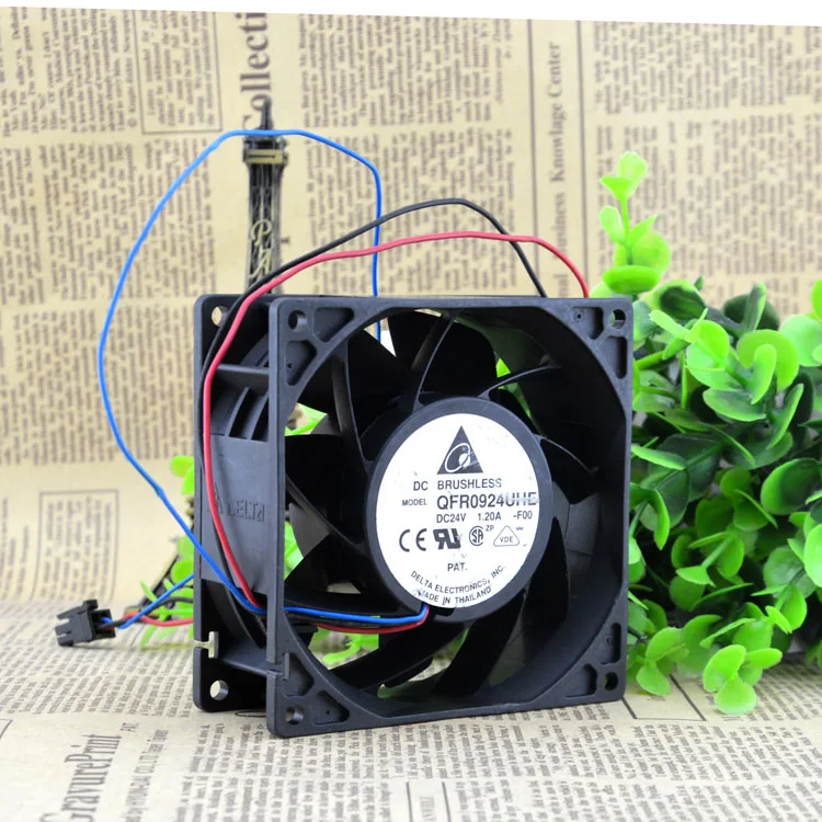 Fans Fans QFR0924UHE-F001Size 92x92x38mm 24V 1.2A fan — product photo