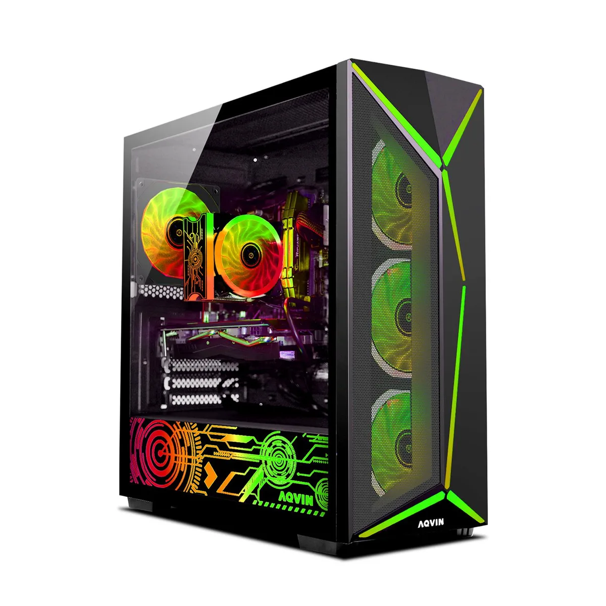 AQVIN AQVIN AQ80 Gaming PC i7-8700 RTX 5050 32GB DDR4 1TB NVMe — product photo