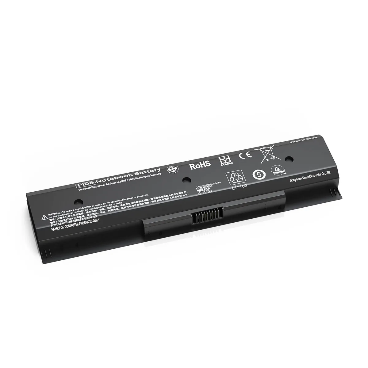 ARENTI ARENTI 2 in 1 accessory P106 PI06 PI06XL PI09 laptop battery 47Wh 11.1V 6-cell — product photo