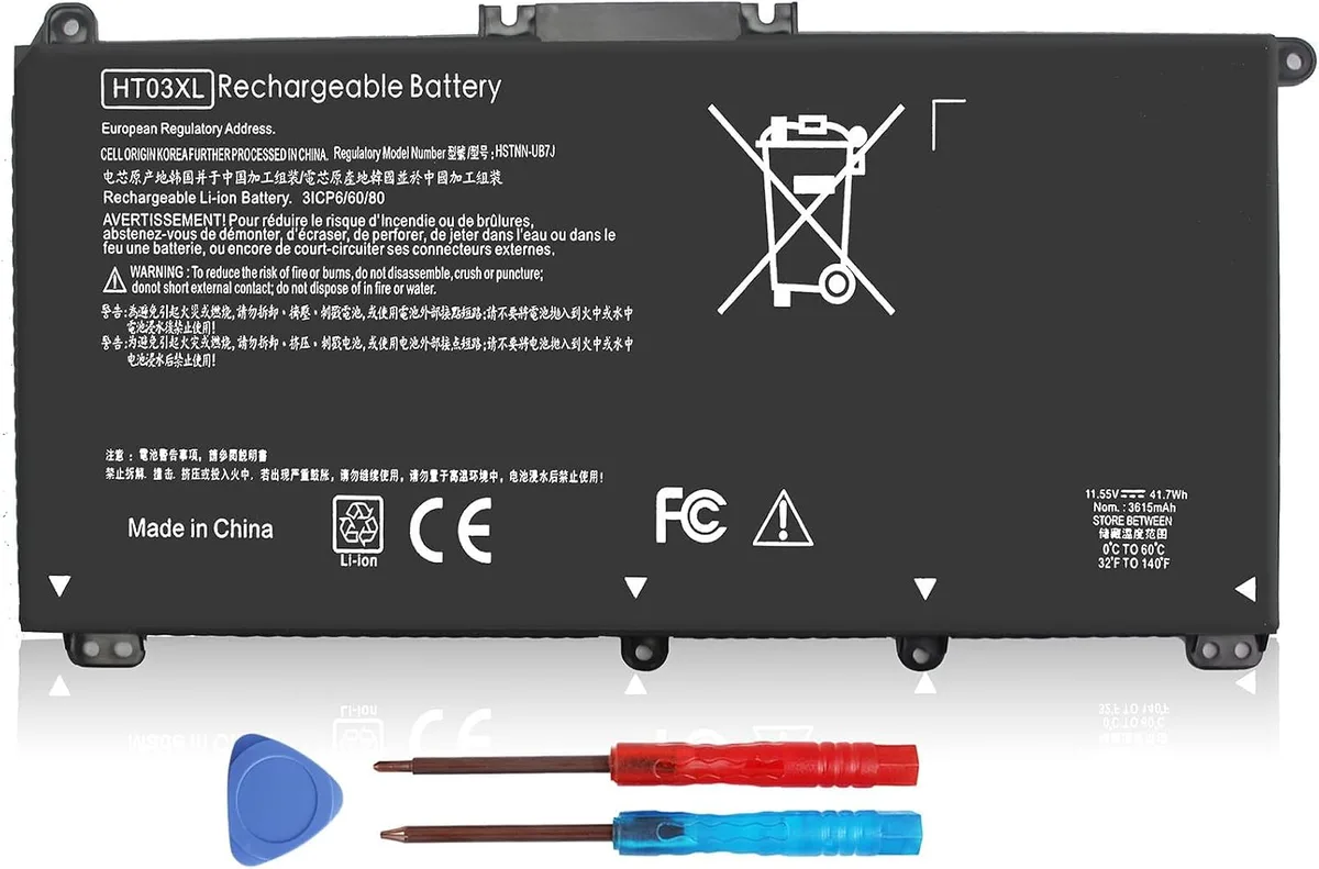 PISKEKAT PISKEKAT HT03XL L11119-855 laptop battery for HP Pavilion 14 15 17 — product photo