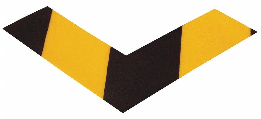 Shieldmark Shieldmark Mighty Line Floor Marking Tape Black Yellow 2 in 55 mil 100 pack — product photo
