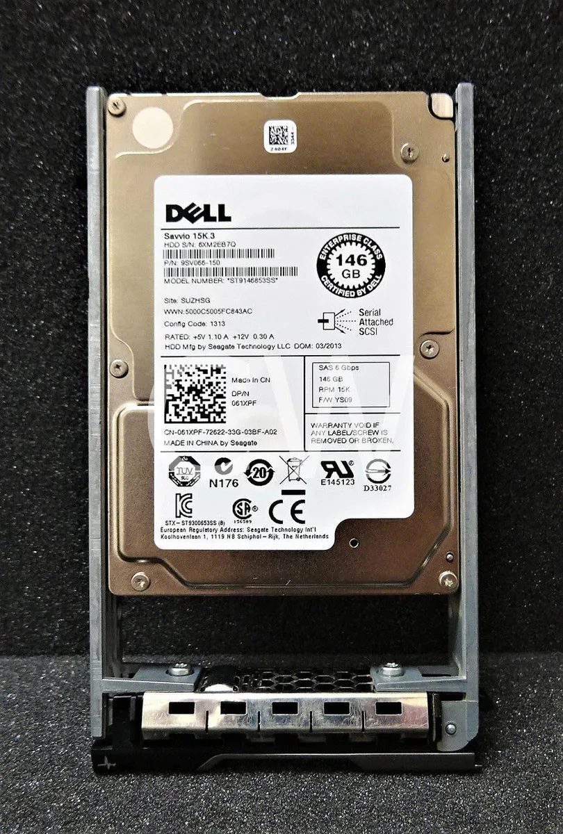 DELL DELL 61XPF 146GB 15000RPM 2.5" SAS internal hard drive — product photo