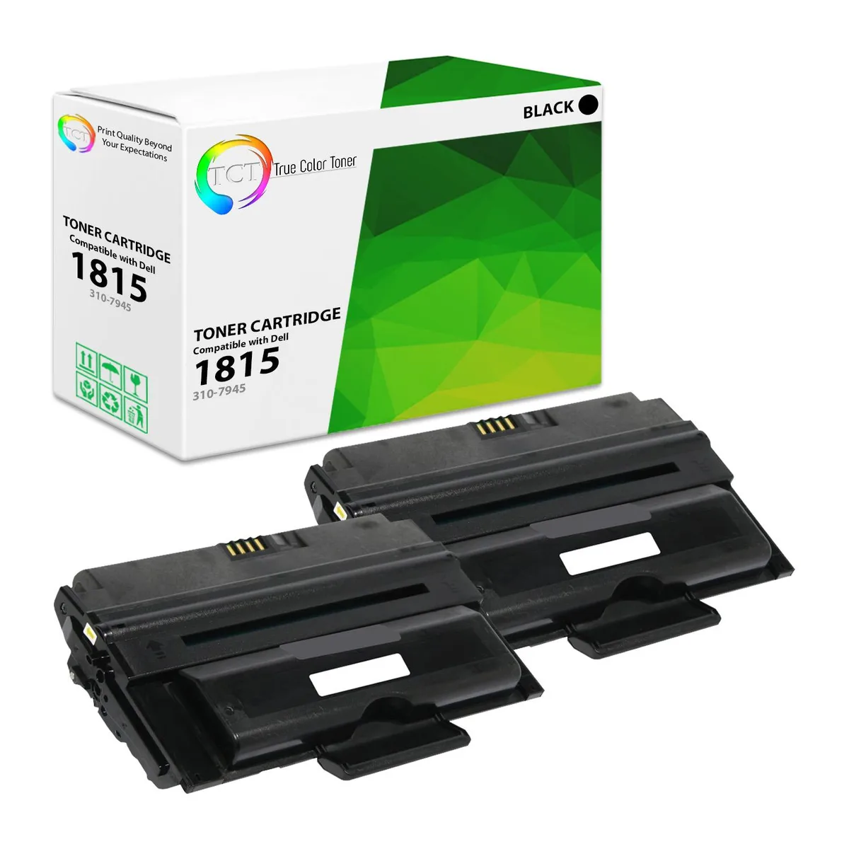 True Color Toner True Color Toner 310-7945 Black Toner Cartridge 2 Pack 5000 Pages — product photo