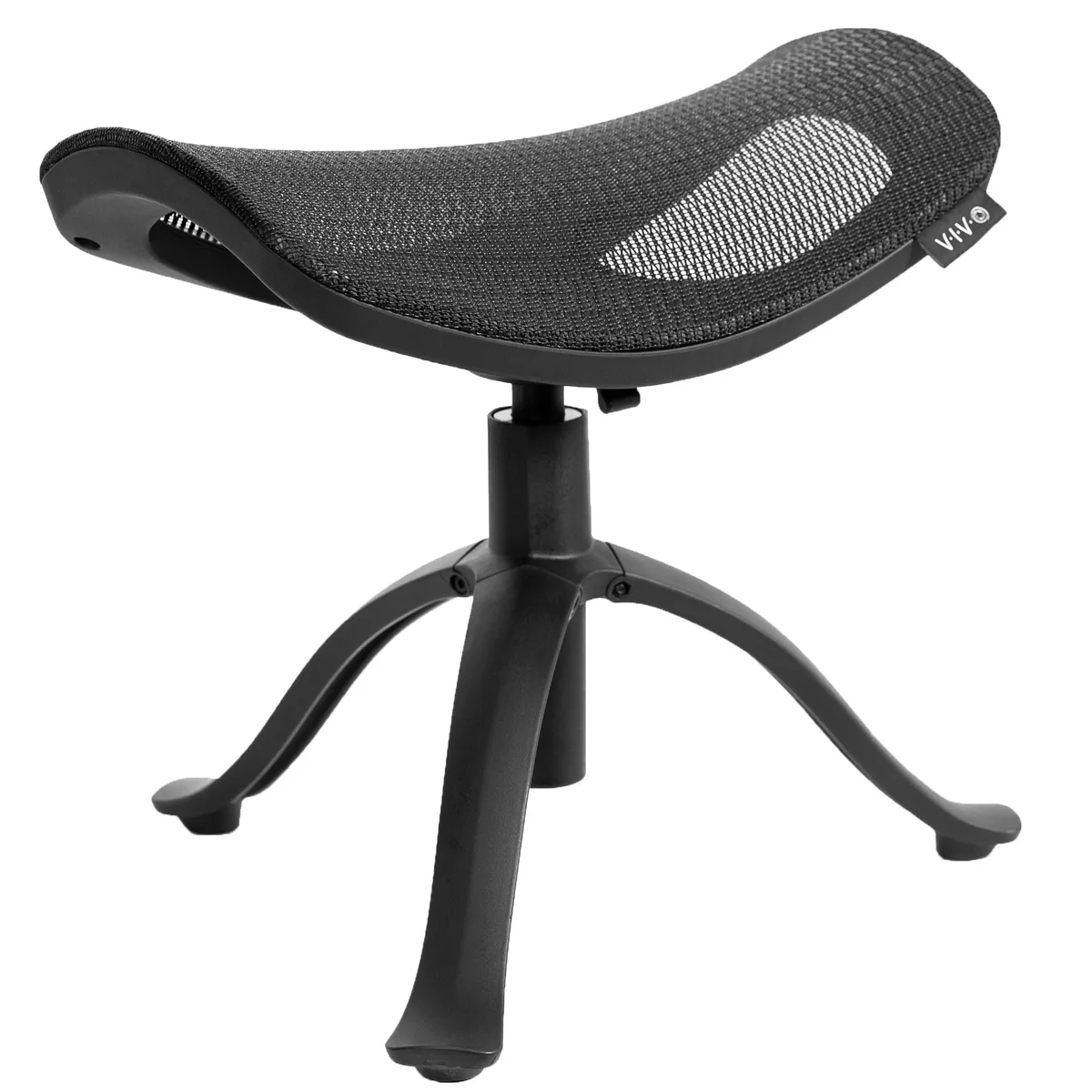 VIVO VIVO Height Adjustable Footrest Black 16.8-20.5in 360° Rotatable Ottoman — product photo