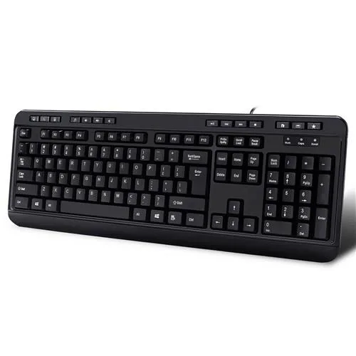 Adesso Adesso AKB-132HB USB keyboard with 3 hubs, black — product photo