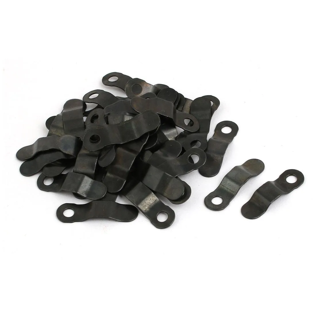 Unique-Bargains Unique-Bargains 50pcs Metal Picture Hanger Turn Button Black with Screws — product photo