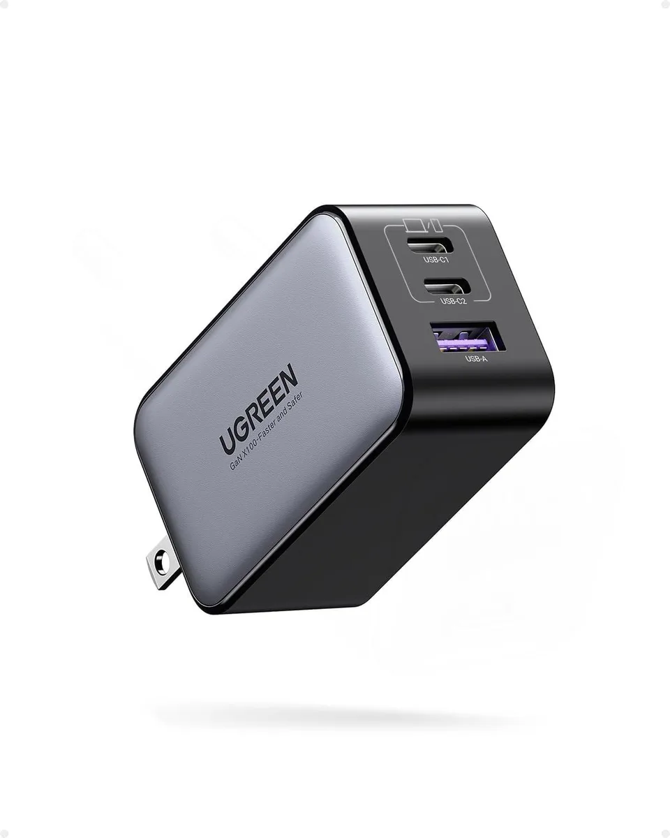 UGREEN UGREEN 65W USB C Charger Nexode 3 Ports GaN - Black — product photo