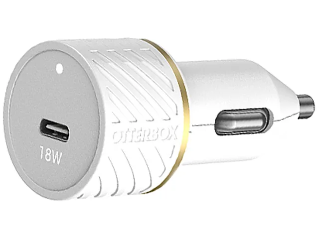 OtterBox OtterBox 78-52703 USB-C Car Charger 18W Cloud Dust White — product photo