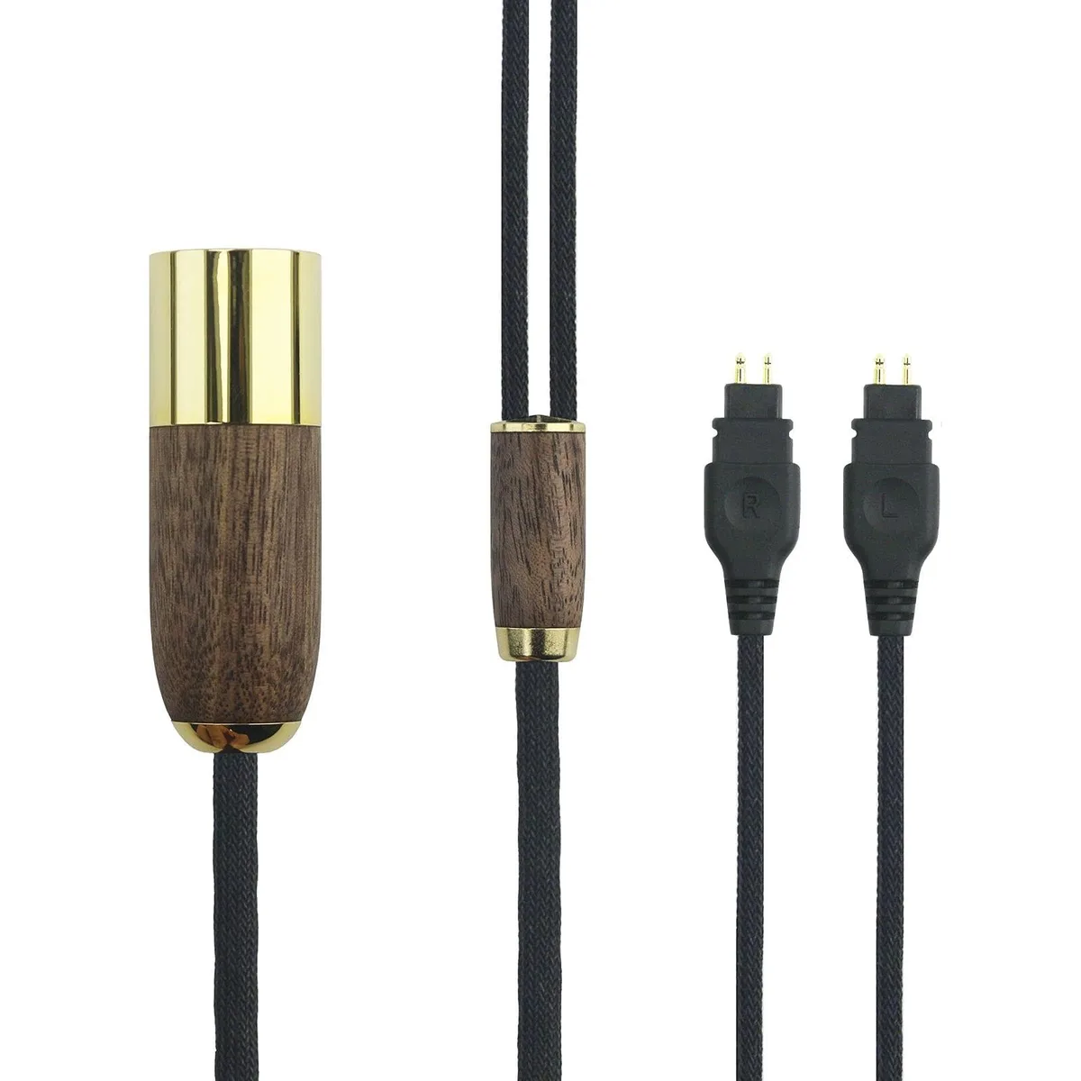 BoYata BoYata 6.6ft 4-pin XLR Balanced Cable Walnut Wood Shell 2 in 1 Accessory — product photo