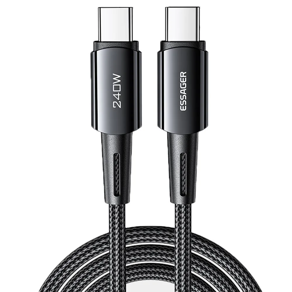 Jansicotek Jansicotek Essager CG240W 240W USB-C to USB-C Cable 6.6ft — product photo