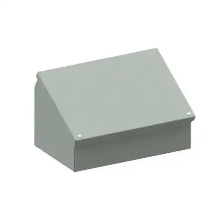 Wiegmann Wiegmann WC08C12 Sloped Top Enclosure 8x12x7 in NEMA 12 13 Gray — product photo