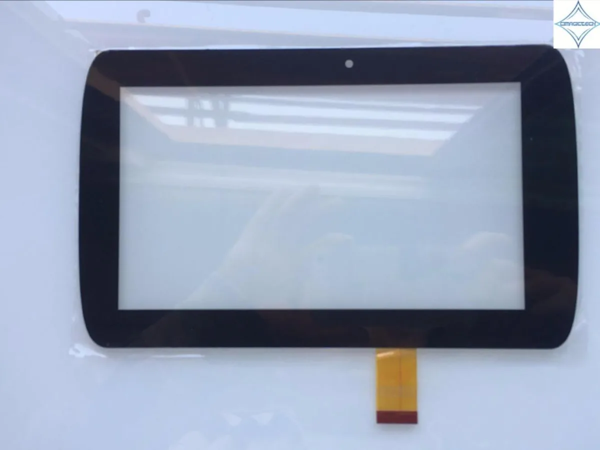 Black 7-inch capacitive touch digitizer glass panel with 30-pin connector
