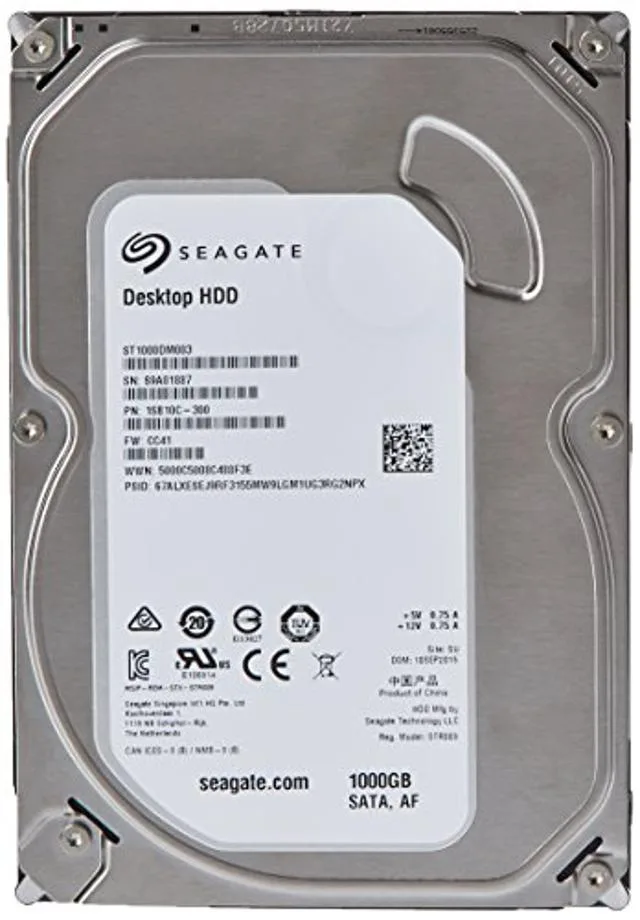 Seagate Seagate Barracuda ST1000DM003 1TB 7200RPM SATA 6.0Gb/s 64MB 3.5" internal hard drive — product photo