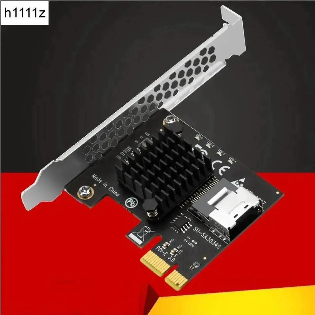 SMUGDESK SMUGDESK PCIe X1 to Mini SAS SFF-8087 4-Port SATA 3.0 6Gbps Adapter Card — product photo