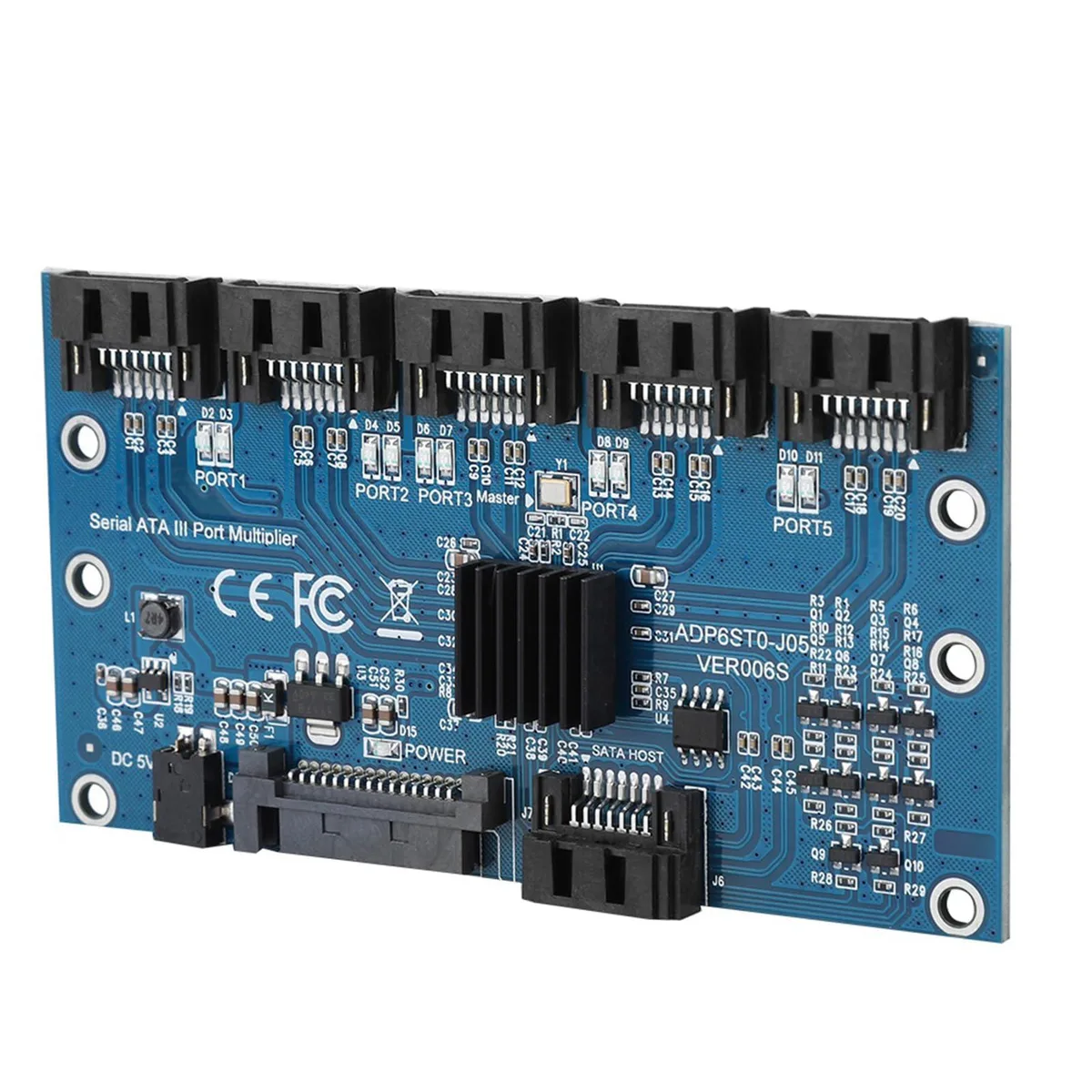 Vszerda Vszerda ADP6ST0 SATA 1-to-5 multiplier card — product photo