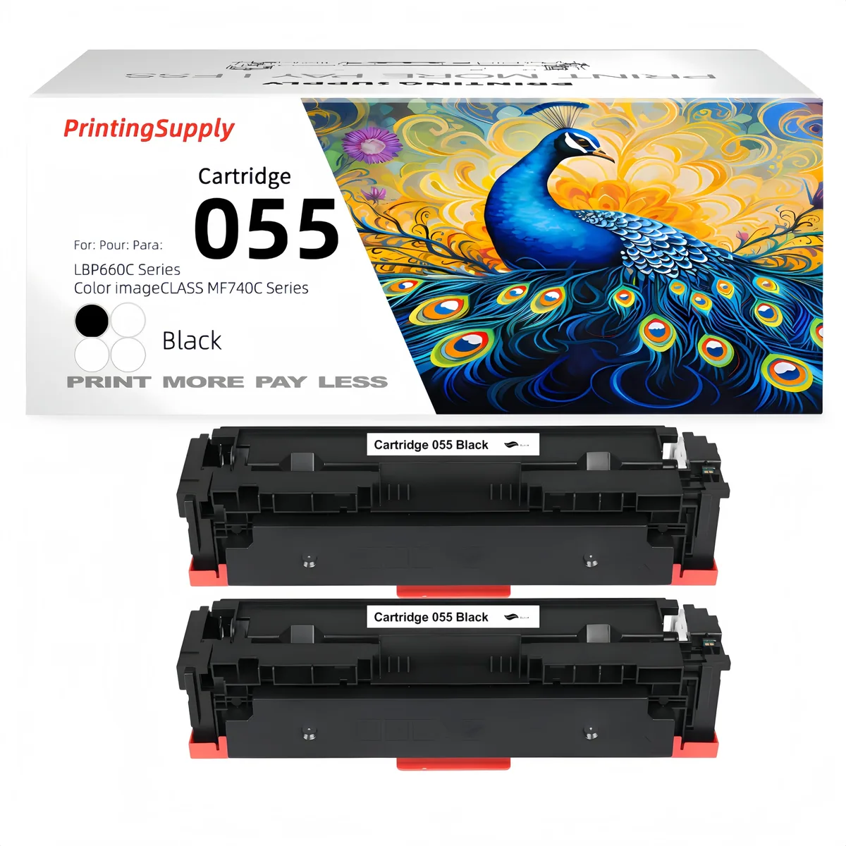New Brand New Brand 2-Pack Black 055 055H Toner Cartridge — product photo
